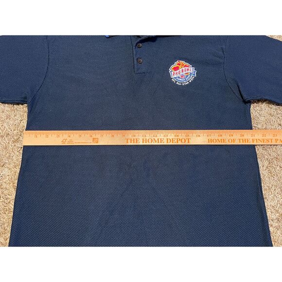 Vintage NFL Pro Bowl Hawaii 2000 Polo Shirt Black Blue Embroider Logo Size L - Picture 2 of 9